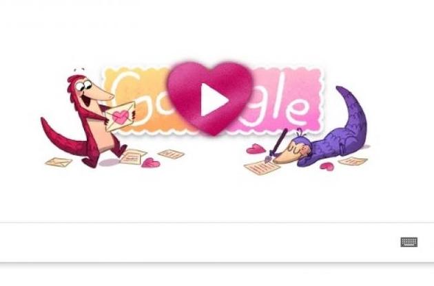 Google представил дудл-игру ко Дню святого Валентина