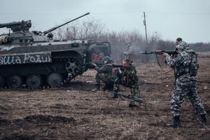 Боевики обстреляли Водяное из минометов и БМП