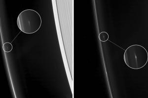 Cassini обнаружила в кольцах Сатурна необычные структуры