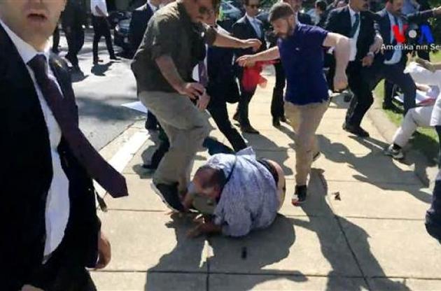 Охрана Эрдогана участвовала в избиении митингующих в Вашингтоне