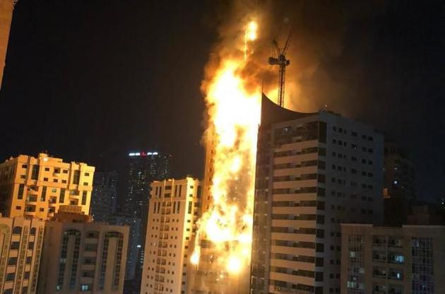 В ОАЭ огонь охватил 47-этажный небоскреб: появились фото и видео