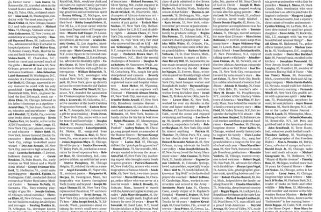Список вместо статей: New York Times напечатала на первой полосе имена тысячи жертв коронавируса в США