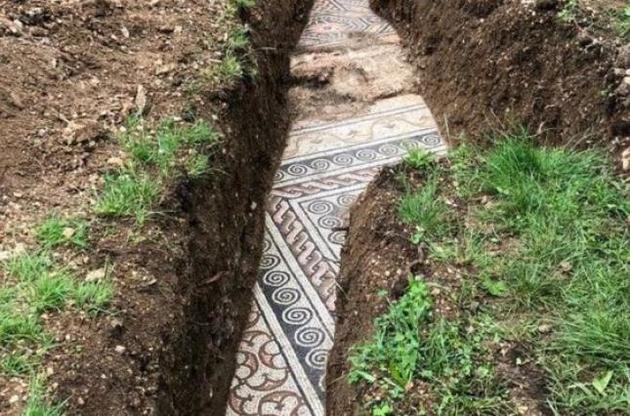 Мозаїчна підлога стародавньої вілли переховувалася під виноградником