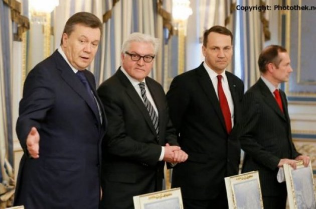Янукович звинуватив ЄС і США у невиконанні Угоди про врегулювання політичної кризи в Україні