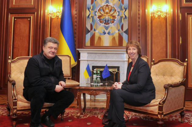 Порошенко в Мінську поговорить з Ештон перед зустріччю з Путіним