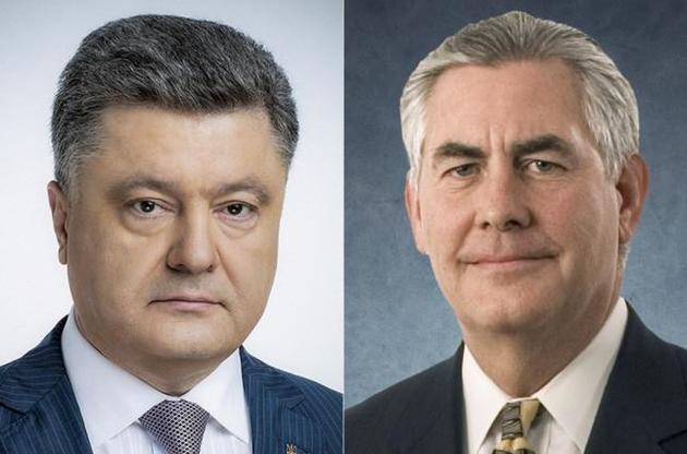 Тіллерсон Порошенко розповів про те, що заважає зближенню США і РФ