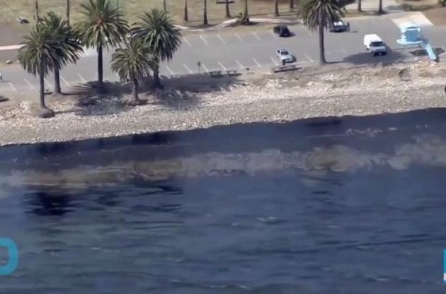 Нефтяные пятна растянулись на 15 км