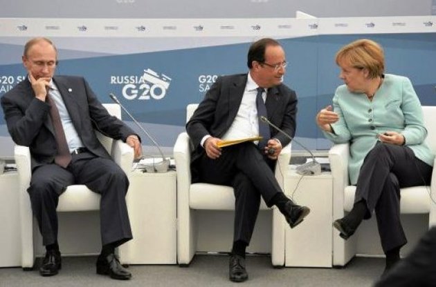 Меркель, Олланд і Путін обговорили ситуацію в Донбасі
