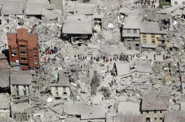 Безпілотник зафіксував наслідки землетрусу в Італії