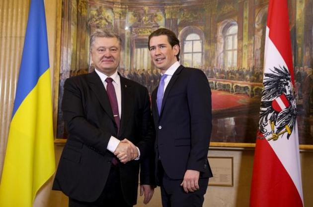 Порошенко та Курц обговорили торгівельне співробітництво України та Австрії