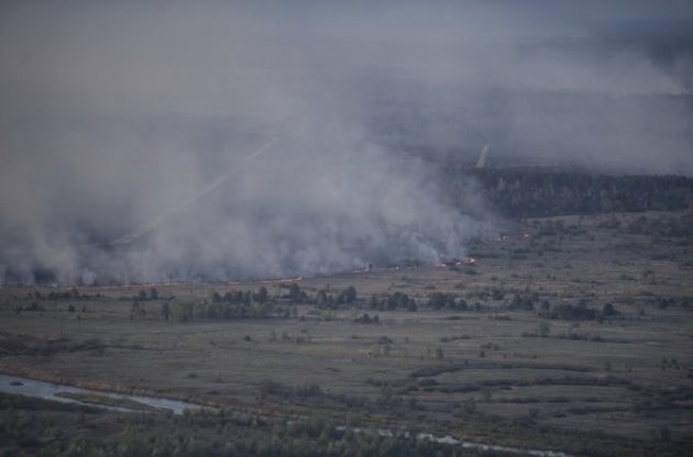 Лесной пожар возле ЧАЭС локализован - Яценюк