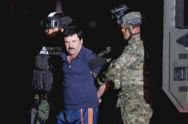 Обнародовано видео задержания наркобарона Хоакина Гусмана