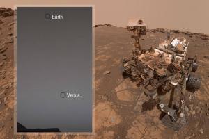 Марсоход Curiosity сделал снимки Земли и Венеры