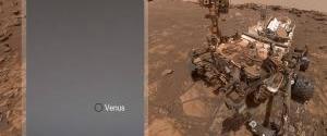 Марсоход Curiosity сделал снимки Земли и Венеры