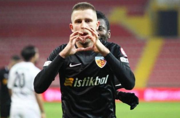 Украинец Кравец забил пятый гол в текущем сезоне чемпионата Турции