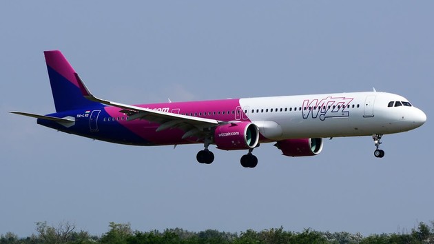 1 июля в аэропорт "Киев" прибыли три рейса авиакомпании Wizz Air