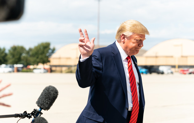 Причиной акции стала речь Дональда Трампа ко Дню Независимости