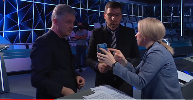 Порошенко повздорил с Верещук в прямом эфире