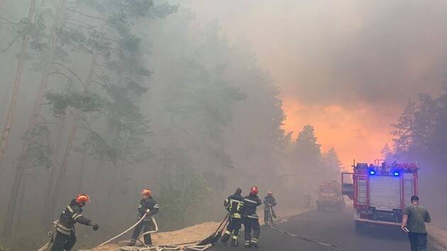 Пожар в Луганской области: к тушению леса привлекли Нацгвардию и ВСУ. В ОГА говорят об умышленном поджоге