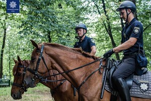 Кінна поліція приступила до патрулювання київських парків