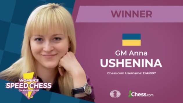 Украинская шахматистка Ушенина обыграла россиянку в суперфинале по быстрым шахматам