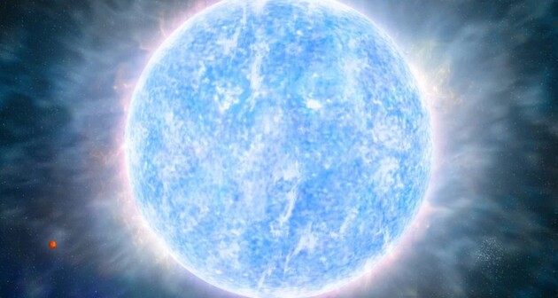 Мертвая звезда на очень высокой скорости вращается вокруг черной дыры