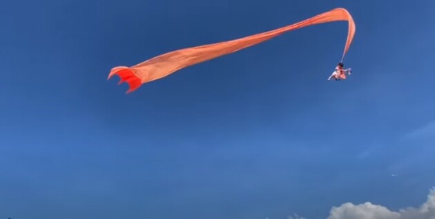Трехлетнюю девочку унесло в небо на воздушном змее