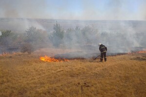 Під час пожежі поблизу лінії фронту на Луганщині здетонували міни: поранено рятувальника