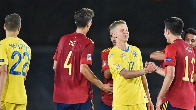 Збірна України пропустила чотири голи від Іспанії