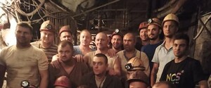 Почти 200 украинских шахтеров 12-ые сутки продолжают подземный протест