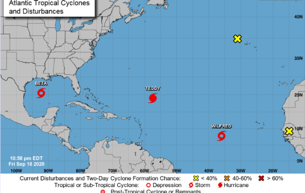 В Атлантическом океане зародился тропический шторм «Бета»