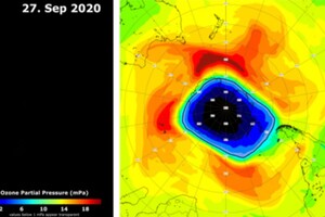 Антарктическая озоновая дыра достигла годового пика