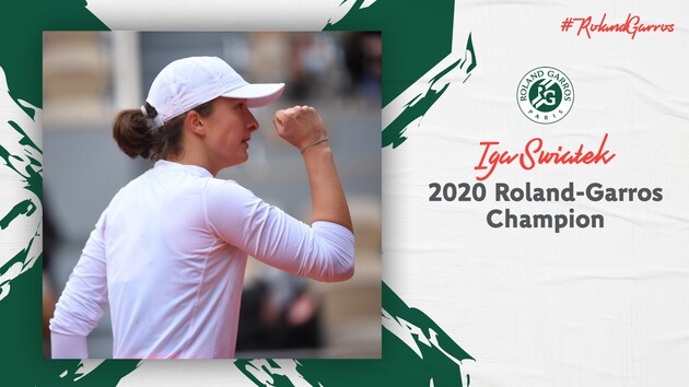 Швентек - переможниця Ролан Гаррос