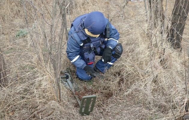 Украинские пиротехники обезвредили более 60 снарядов и мин в зоне ООС