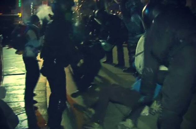 Разгон Евромайдана в Киеве