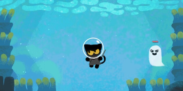 Google знову запропонував користувачам допомогти кошеняті перемогти привидів