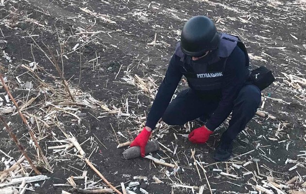 Пиротехники ГСЧС выявили рекордное количество взрывоопасных предметов на 4 га территории