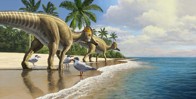Сухопутные динозавры оказались способны переплыть океан
