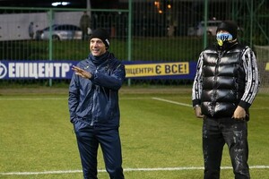 Усик побывал на тренировке сборной Украины по футболу