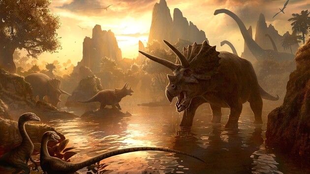 Динозавры процветали до падения астероида на Землю