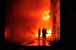 На рынке Барабашово в Харькове сгорел 21 павильон