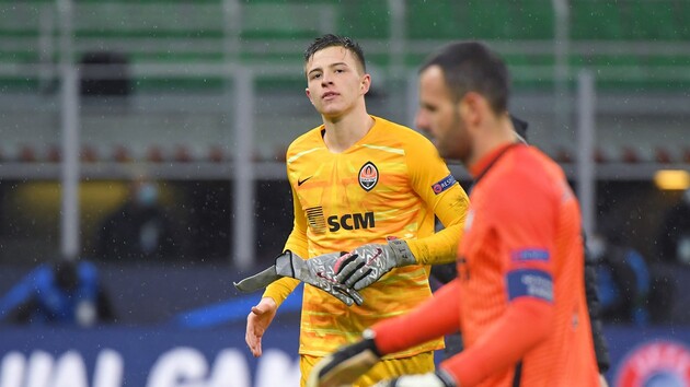 Трубин сохранил ворота на замке в матче с "Интером"