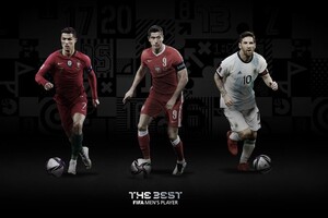 Названа тройка претендентов на звание лучшего футболиста года по версии ФИФА