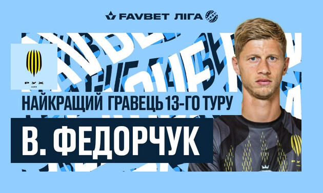 Назван лучший футболист 13-го тура украинской Премьер-лиги
