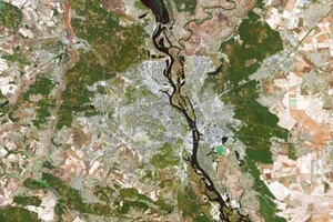 Европейское космическое агентство показало снимок Киева из космоса
