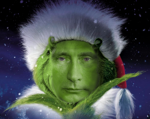 Украинцы считают, что на роль Похитителя Рождества в этом году больше всего подходит Путин - опрос 