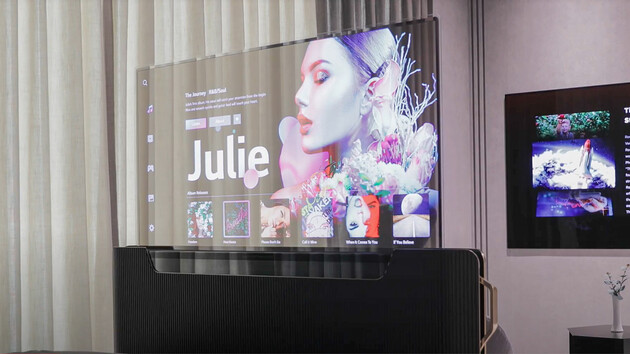 LG представила прозорий телевізор