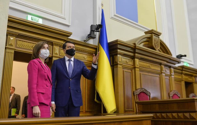Разумков і Санду обговорили спільні проблеми та завдання України і Молдови 