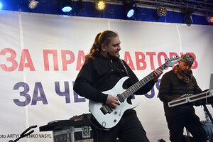 Музыканты провели под Верховной Радой митинг-концерт в защиту авторских прав: фоторепортаж