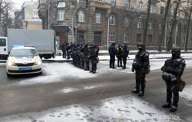 В Киеве из-за протестов полиция перешла на усиленный режим работы